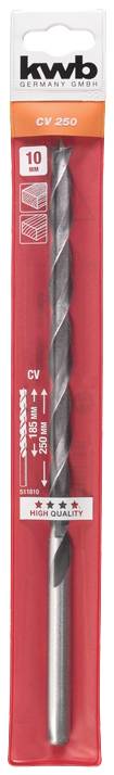 Kwb 511810 Holz-Spiralbohrer 10mm Gesamtlänge 250mm 1St.