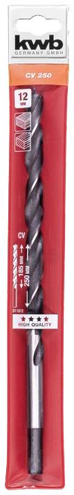 Kwb 511812 Holz-Spiralbohrer 12mm Gesamtlänge 250mm 1St.