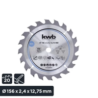 Kwb 584157 Hartmetall Kreissägeblatt 156 x 12.75mm 1St. Kwb 584157 Hartmetall Kreissägeblatt 156 x 12.75mm 1St.