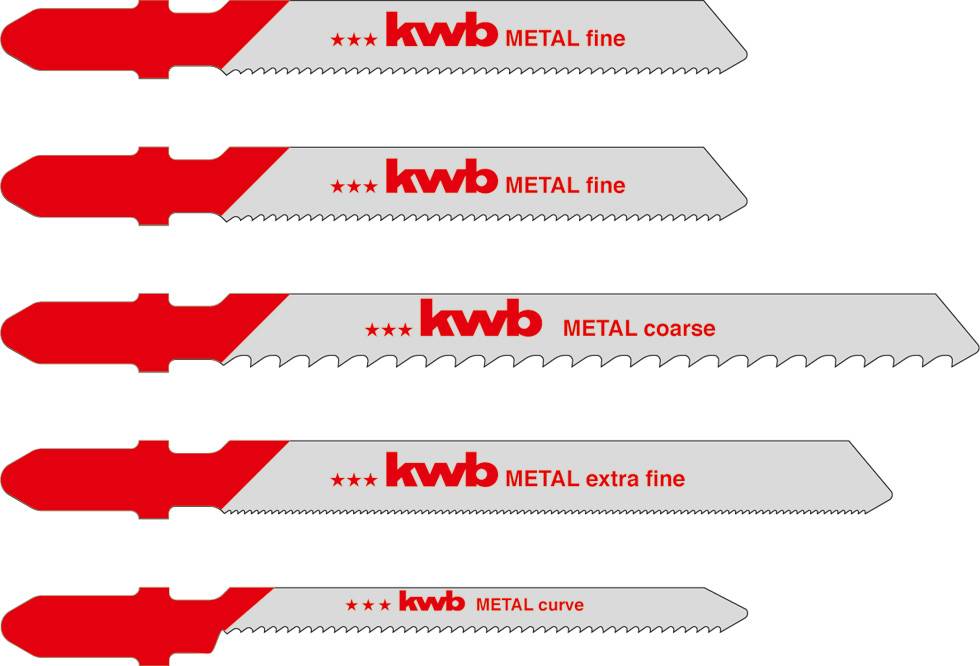 Kwb 617290 Stichsägeblatt-Set für Metall 5 St.