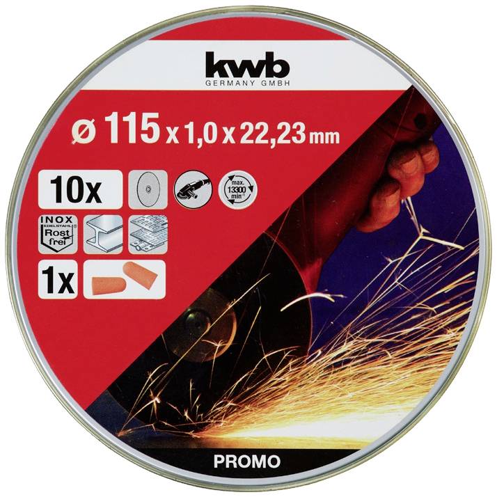 Kwb 712021 Trennscheiben-Set 115mm 10 St. Metall
