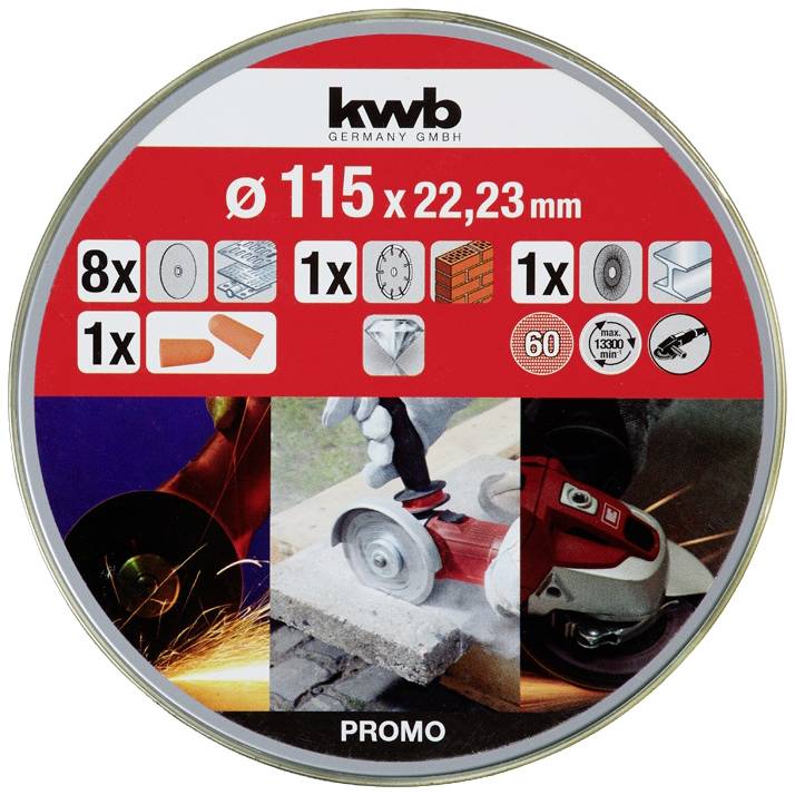 Kwb 712041 Trennscheiben-Set 115mm 10 St. Edelstahl