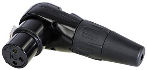 Rean AV RC3FR-B XLR-Steckverbinder Kupplung, gewinkelt Polzahl: 3 1 St.