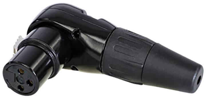 Rean AV RC3FR-B XLR-Steckverbinder Kupplung, gewinkelt Polzahl: 3 1 St.