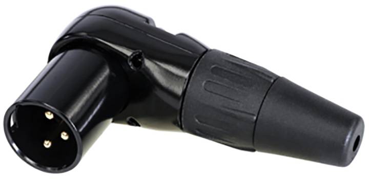 Rean AV RC3MR-B XLR-Steckverbinder Stecker, gewinkelt Polzahl: 3 1 St.