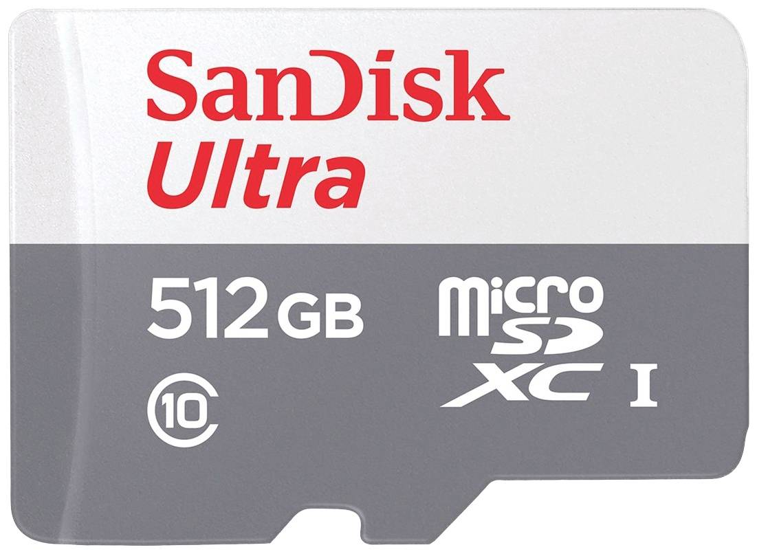 SanDisk Speicherkarte microSD Memory Card microSD-Karte 512 GB Class 10 Wasserdicht, stoßsicher