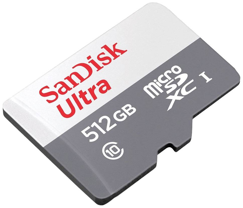 SanDisk Speicherkarte microSD Memory Card microSD-Karte 512 GB Class 10 Wasserdicht, stoßsicher