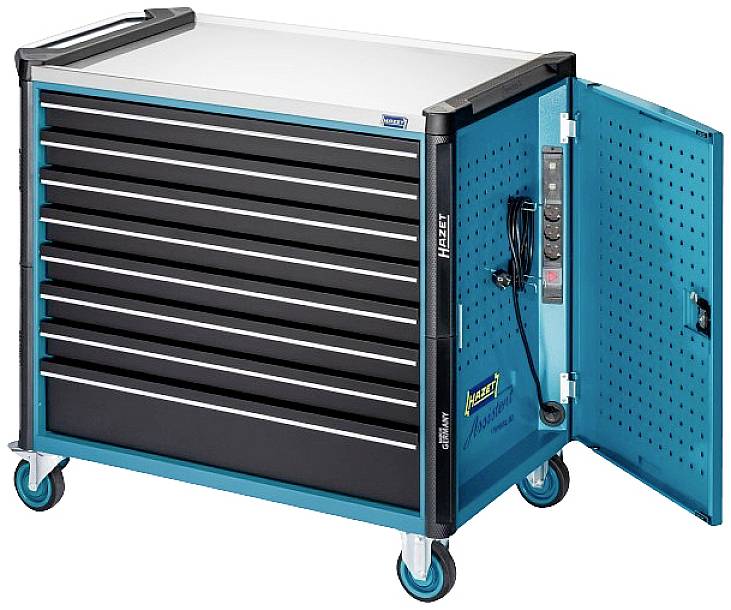 Hazet 179NXXL-8D/3 Werkstattwagen Herstellerfarbe: Schwarz, Blau
