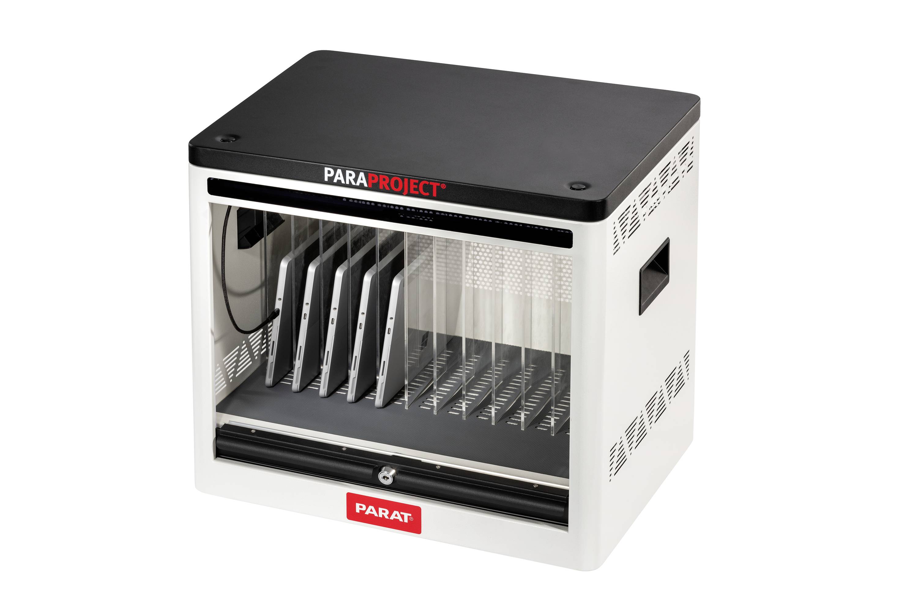 Parat PARAPROJECT® Cube C12 inkl. USB-C®-Kabel Lade- und Managementsystem Schrank für USB-Typ C™ verkabelt