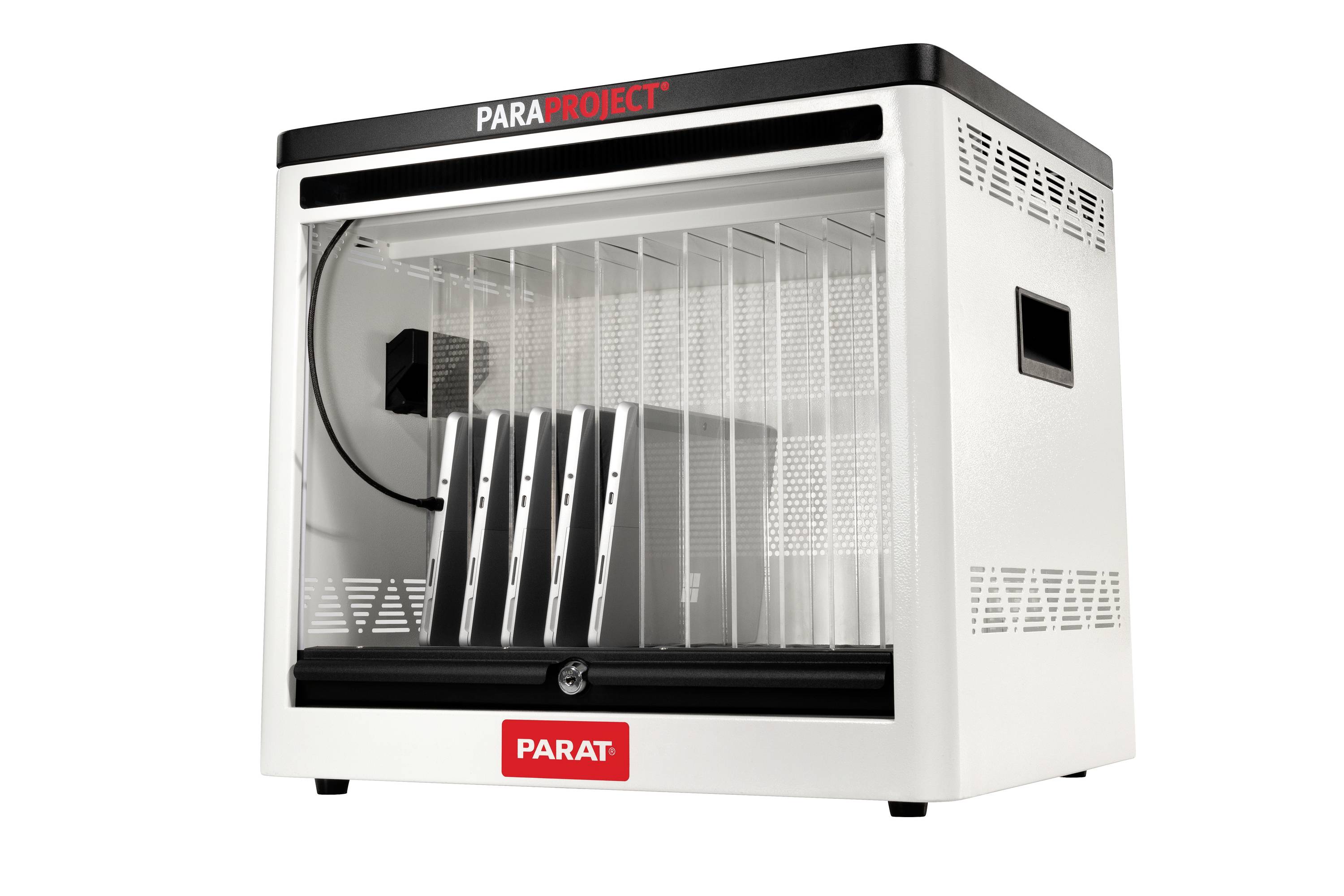 Parat PARAPROJECT® Cube C12 inkl. USB-C®-Kabel Lade- und Managementsystem Schrank für USB-Typ C™ verkabelt