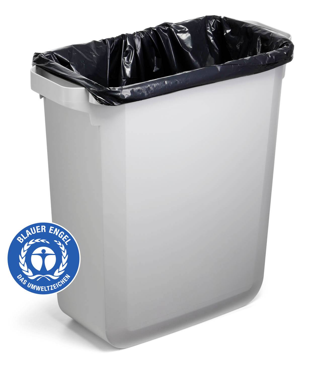 Durable DURABIN ECO 1800503050 Mülleimer 60l Kunststoff (B x H x T) 590 x 600 x 282mm Grau 1St.