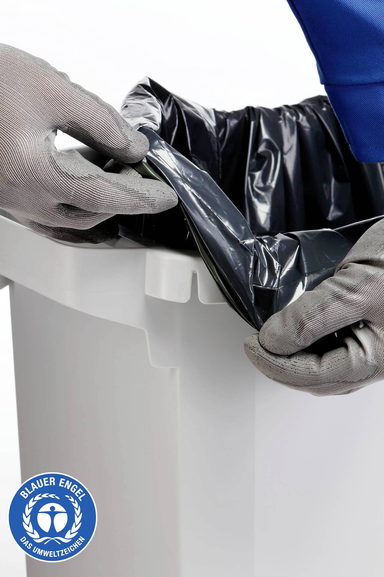 Durable DURABIN ECO 1800503050 Mülleimer 60 l Kunststoff (B x H x T) 590 x 600 x 282 mm Grau 1 St.