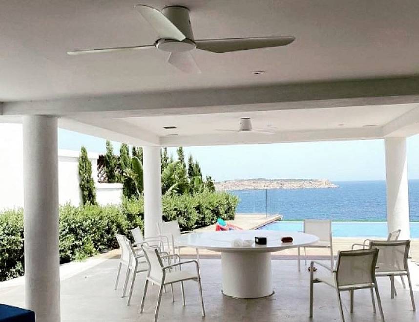 Lucci AIR Aria CTC Deckenventilator 47W (Ø x H) 122cm x 20cm Weiß mit Fernbedienung