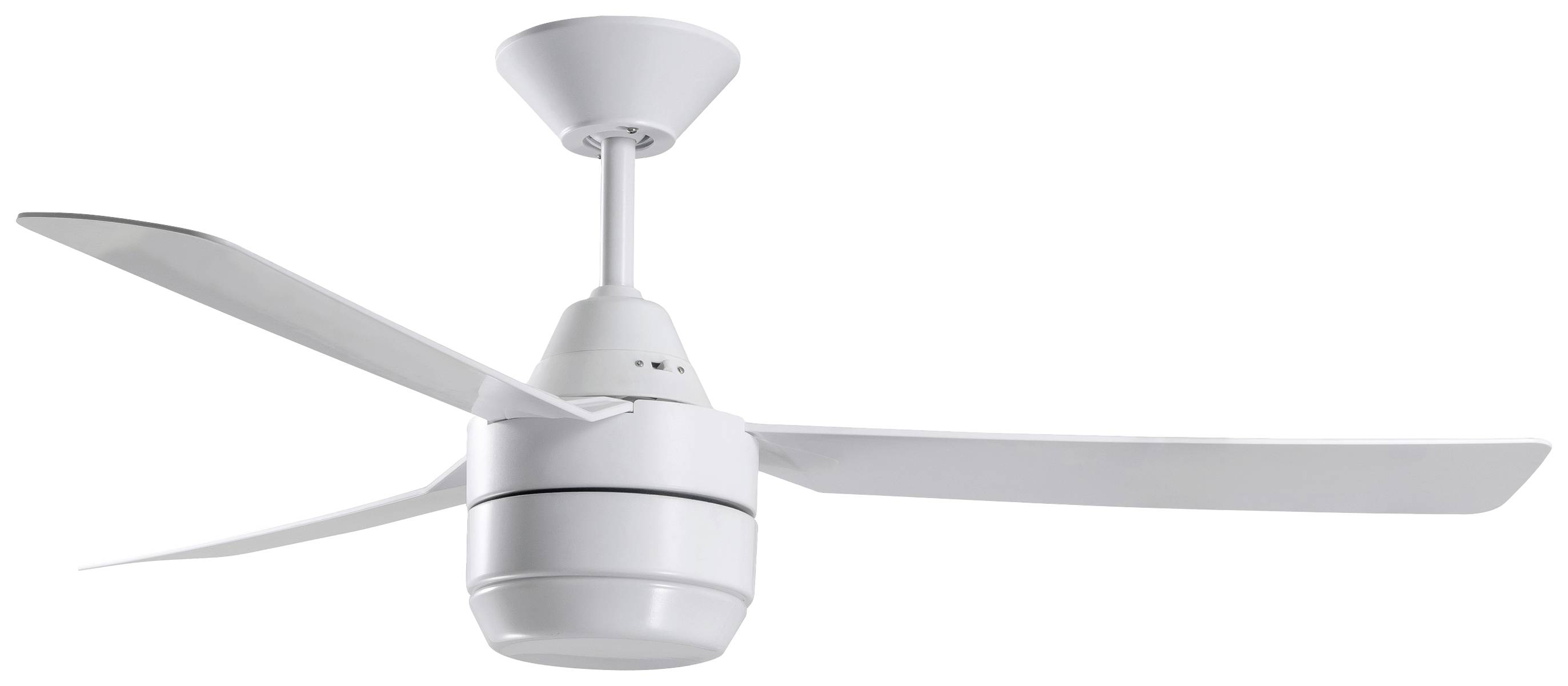 Bayside Calypso LED Deckenventilator (Ø x H) 122cm x 40cm Weiß mit Fernbedienung, mit Beleuchtung