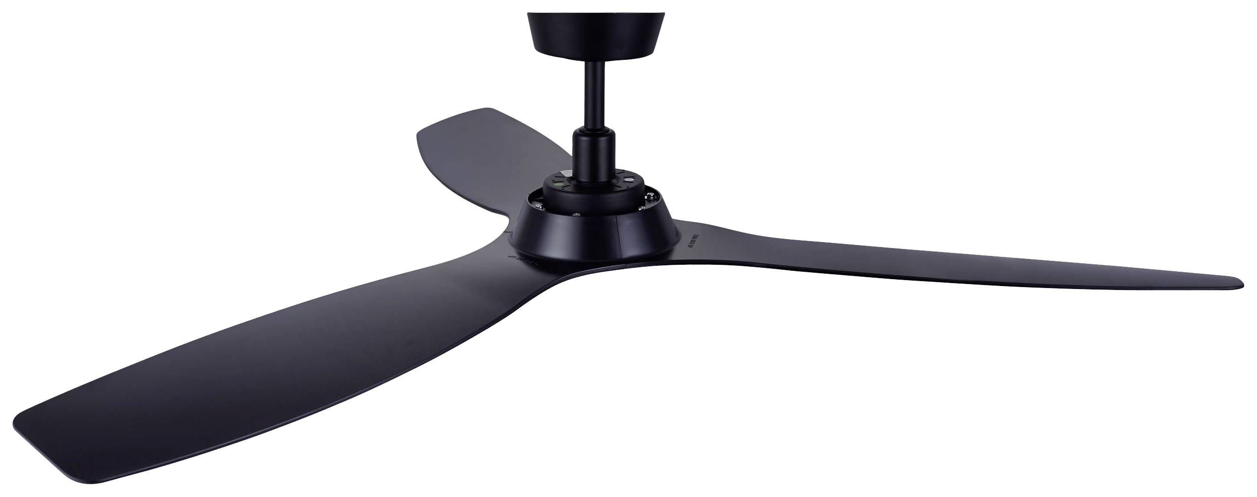 Lucci AIR Moto Deckenventilator 28W (Ø x H) 132cm x 280mm Schwarz mit Fernbedienung