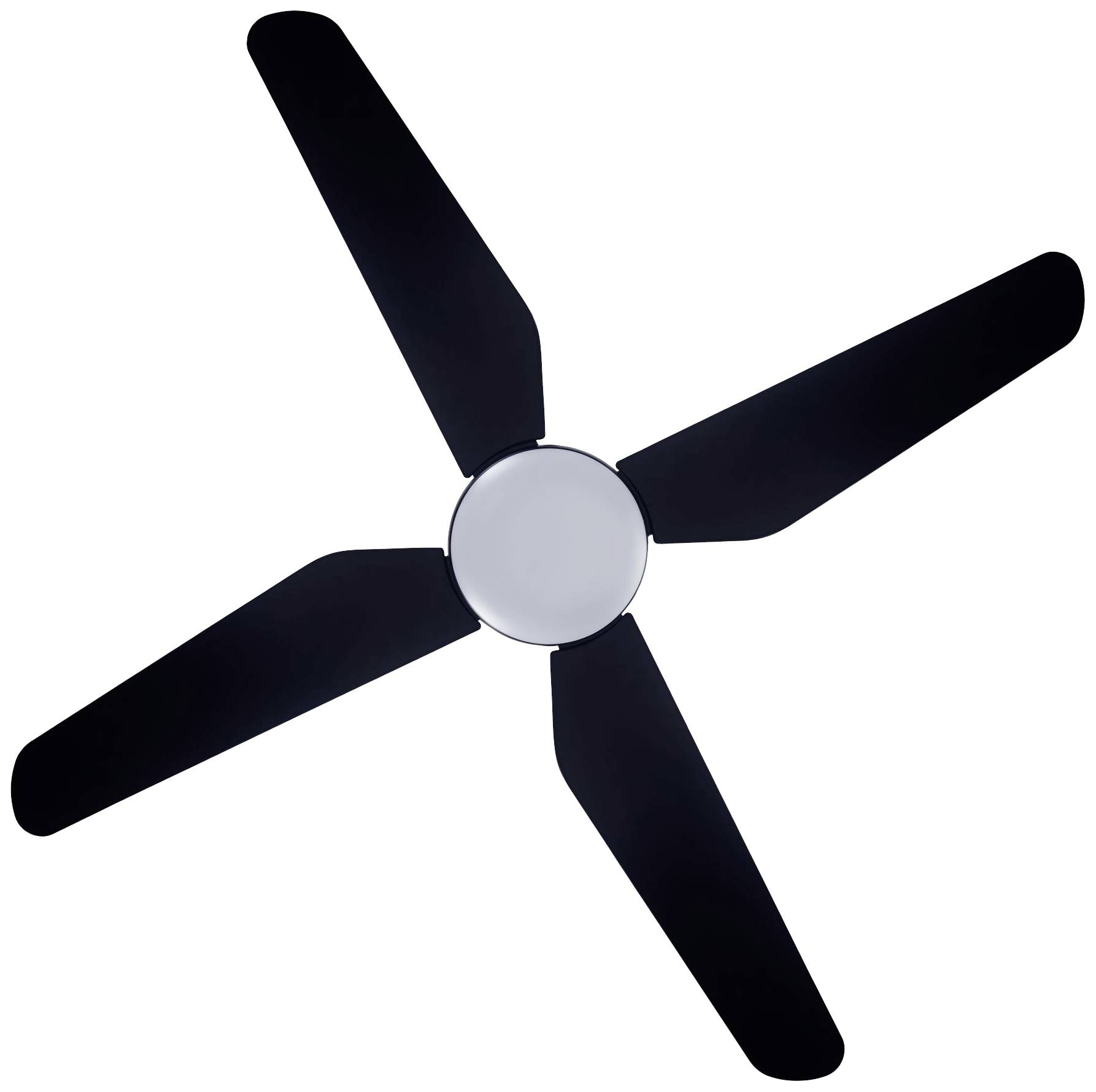 Lucci AIR Aria CTC LED Deckenventilator 65W (Ø x H) 122cm x 20cm Schwarz mit Beleuchtung, mit Fernbedienung