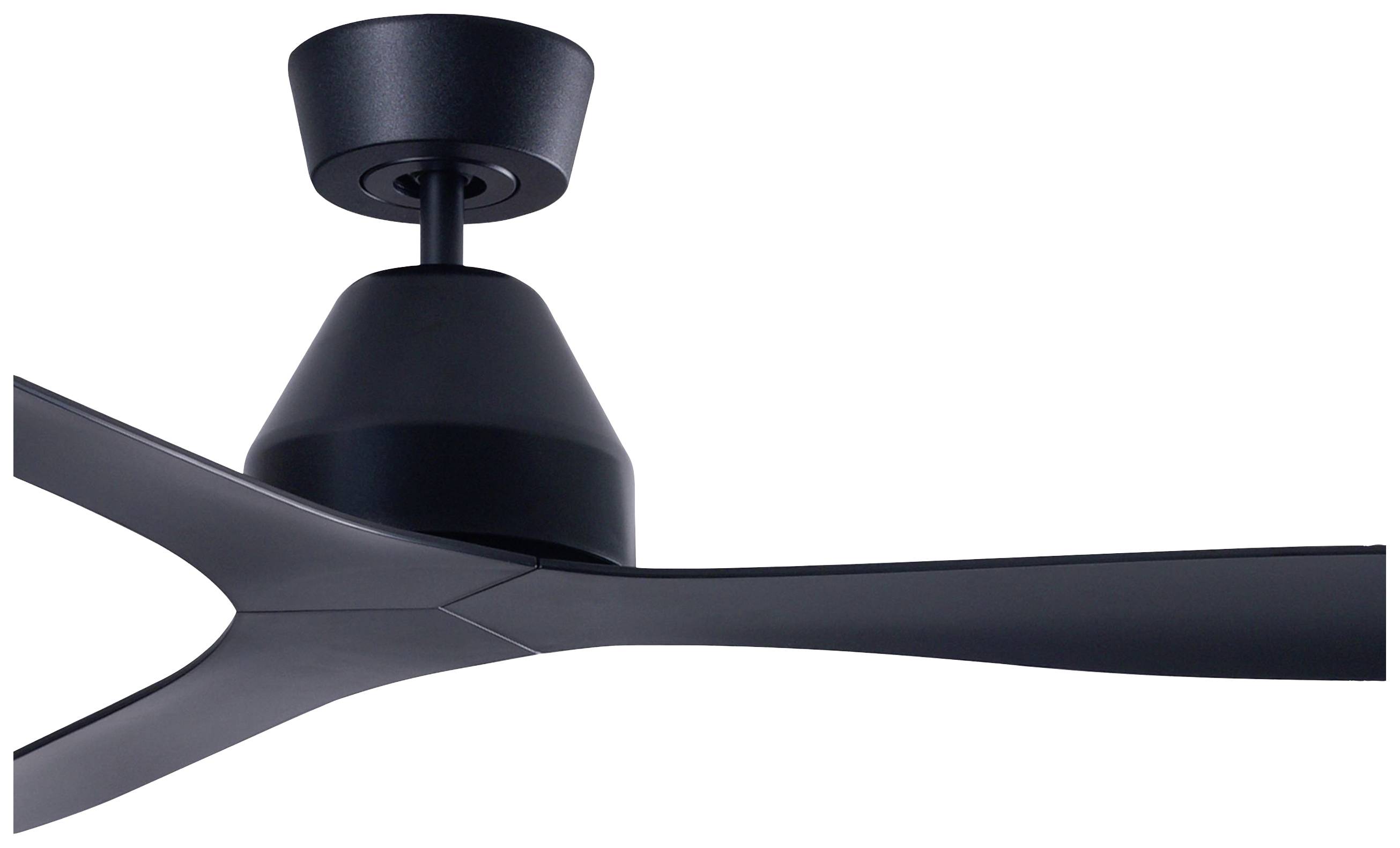 Lucci AIR Whitehaven Deckenventilator 35W (Ø x H) 142cm x 300mm Schwarz mit Fernbedienung