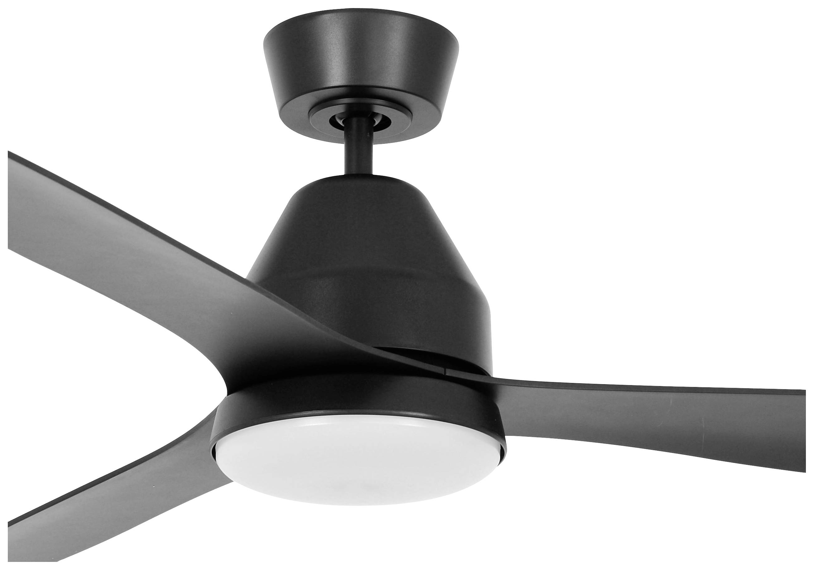 Lucci AIR Whitehaven LED Deckenventilator 35W (Ø x H) 142cm x 300mm Schwarz mit Fernbedienung, mit Beleuchtung