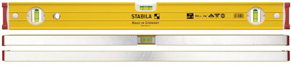 Stabila Type 96-2, 61cm 15226 Leichtmetall-Wasserwaage 61cm 0.5 mm/m