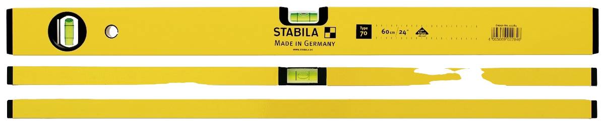 Stabila Type 70, 50cm 2283 Leichtmetall-Wasserwaage 50cm 0.5 mm/m