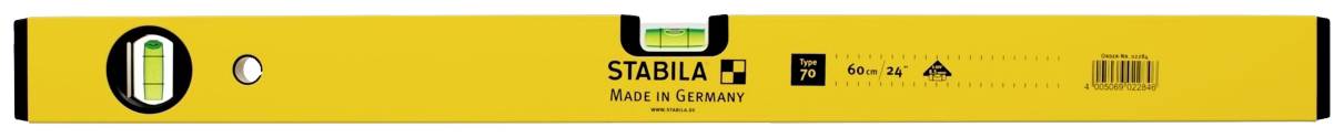 Stabila Type 70, 50cm 2283 Leichtmetall-Wasserwaage 50cm 0.5 mm/m