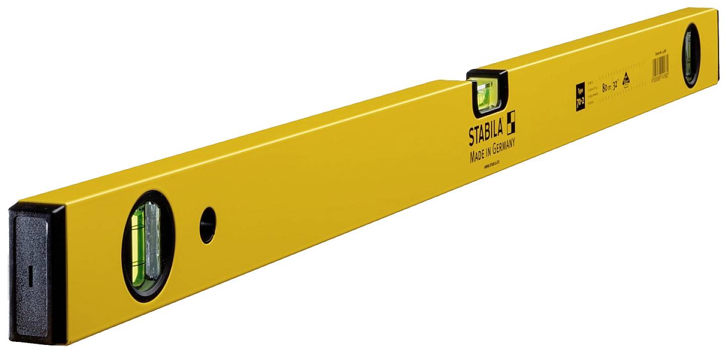 Stabila Type 70-2, 80 cm 14188 Leichtmetall-Wasserwaage 80 cm 0.5 mm/m