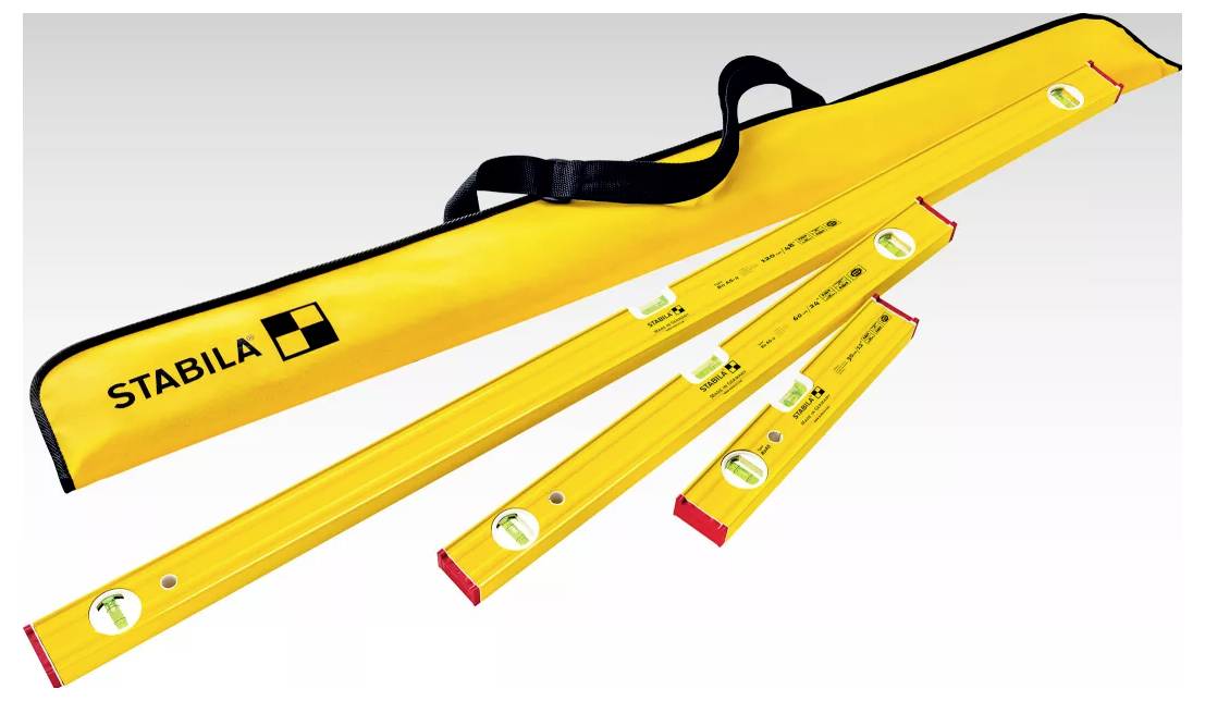 Stabila PRO SET 80 AS 19714 Wasserwaagen-Set 30 cm, 60 cm, 120cm 0.5 mm/m