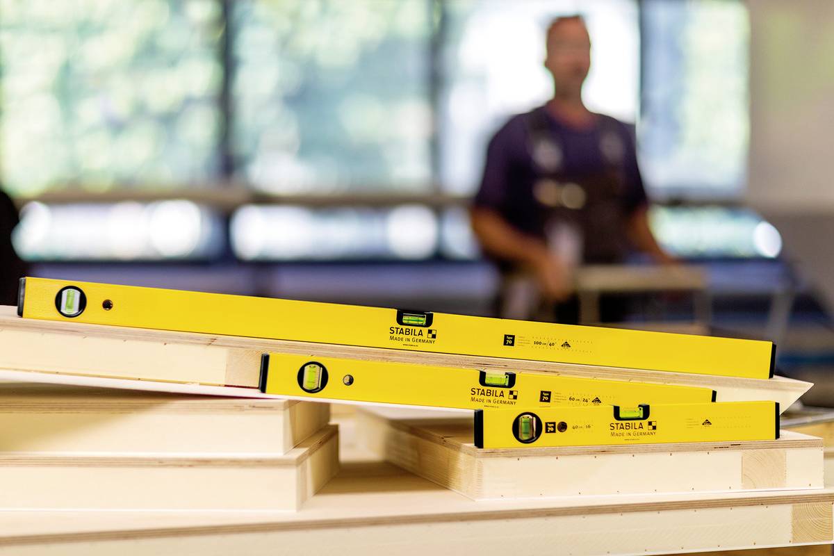 Stabila Classic set 70 (100 cm, 60 cm, 40 cm) 19819 Wasserwaagen-Set 40 cm, 60 cm, 120cm 0.5 mm/m