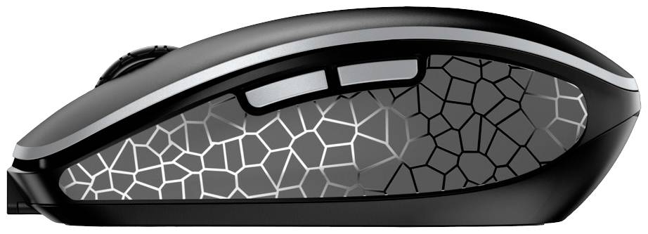 CHERRY JW-9100-2 Maus Kabellos, Funk, Bluetooth® Optisch Schwarz/Silber 6 Tasten 2400 dpi