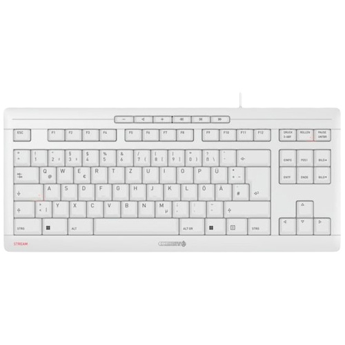 CHERRY JK-8600DE-0 Kabelgebunden Tastatur Deutsch, QWERTZ Weiß