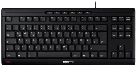 CHERRY JK-8600DE-2 Kabelgebunden Tastatur Deutsch, QWERTZ Schwarz
