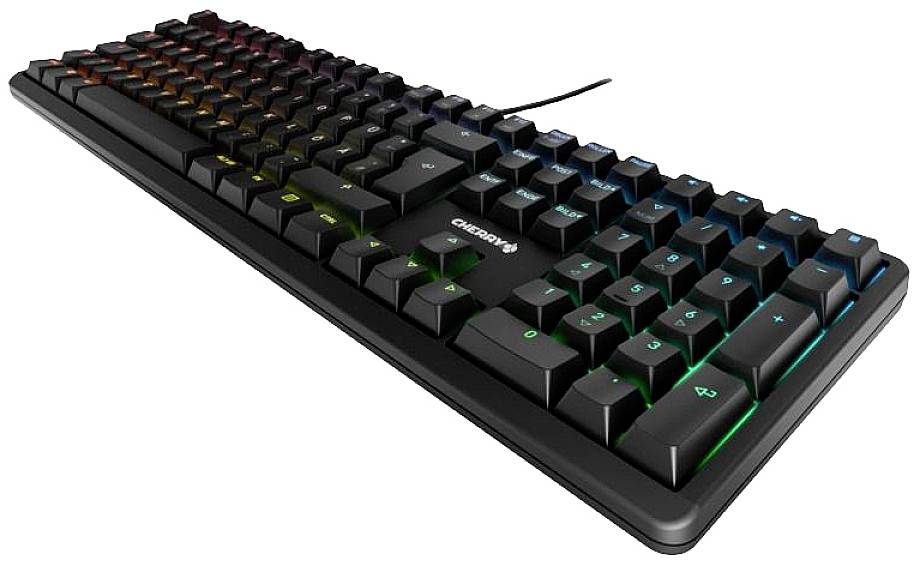 CHERRY G80-3838LWBDE-2 Kabelgebunden Gaming-Tastatur, Tastatur Deutsch, QWERTZ Schwarz Beleuchtet