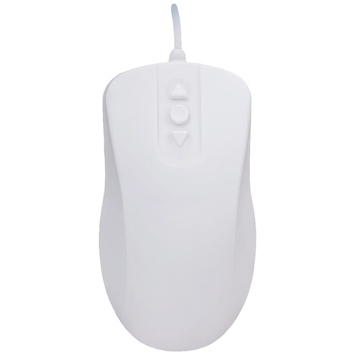 Active Key AK-PMH12OB-US-W Hygiene-Maus, Maus Kabelgebunden Optisch Weiß 2 Tasten 1000 dpi Silikonmembran