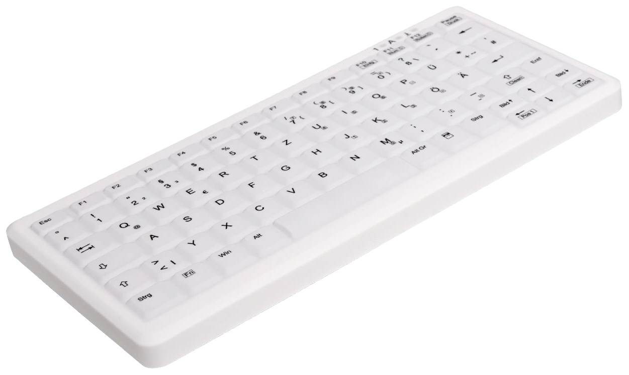 Active Key AK-C4110F-FU1-W/GE Kabellos, Funk Hygiene-Tastatur Deutsch, QWERTZ Weiß