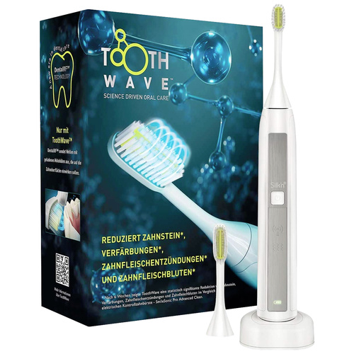 Silkn Toothwave TW1PE1001 Elektrische Zahnbürste Schallzahnbürste Weiß