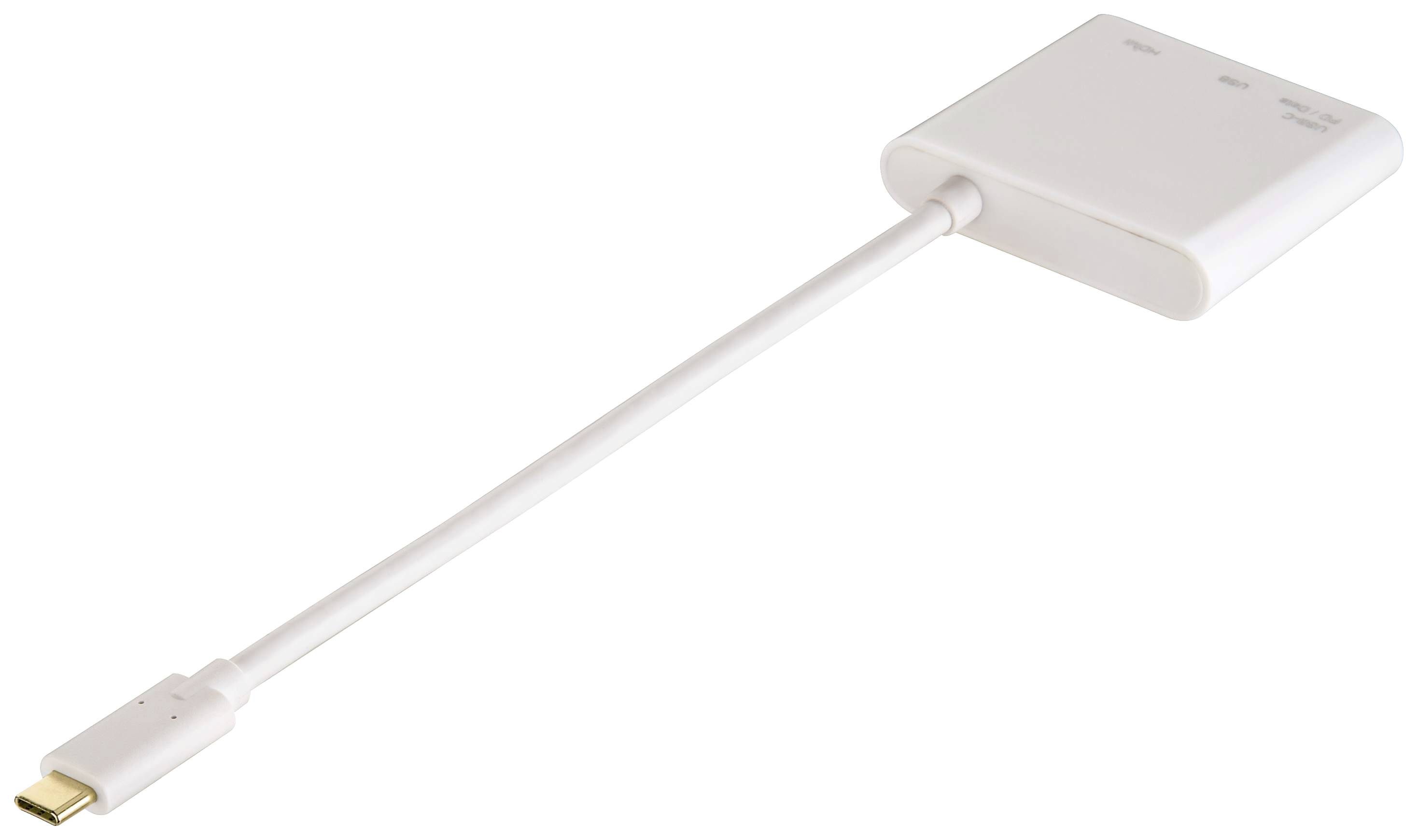 Hama 3in1 Multiport USB-Kombi-Hub Weiß