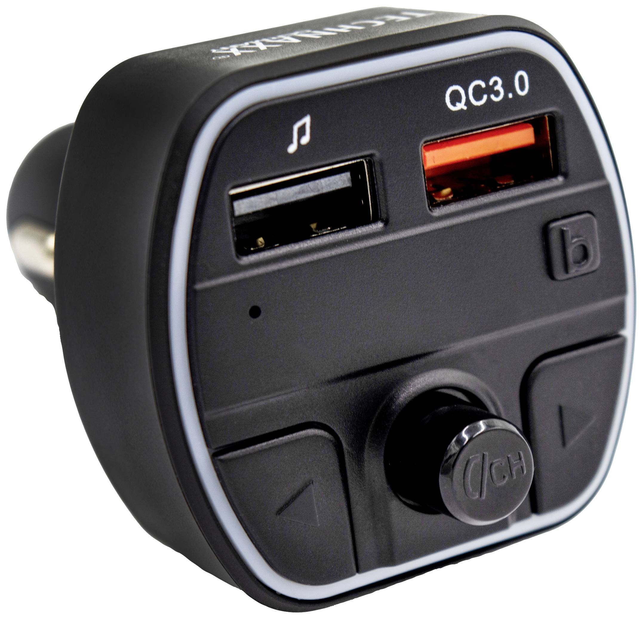 Technaxx FMT1600BT FM Transmitter inkl. Freisprechfunktion, mit Ladefunktion für iPhone