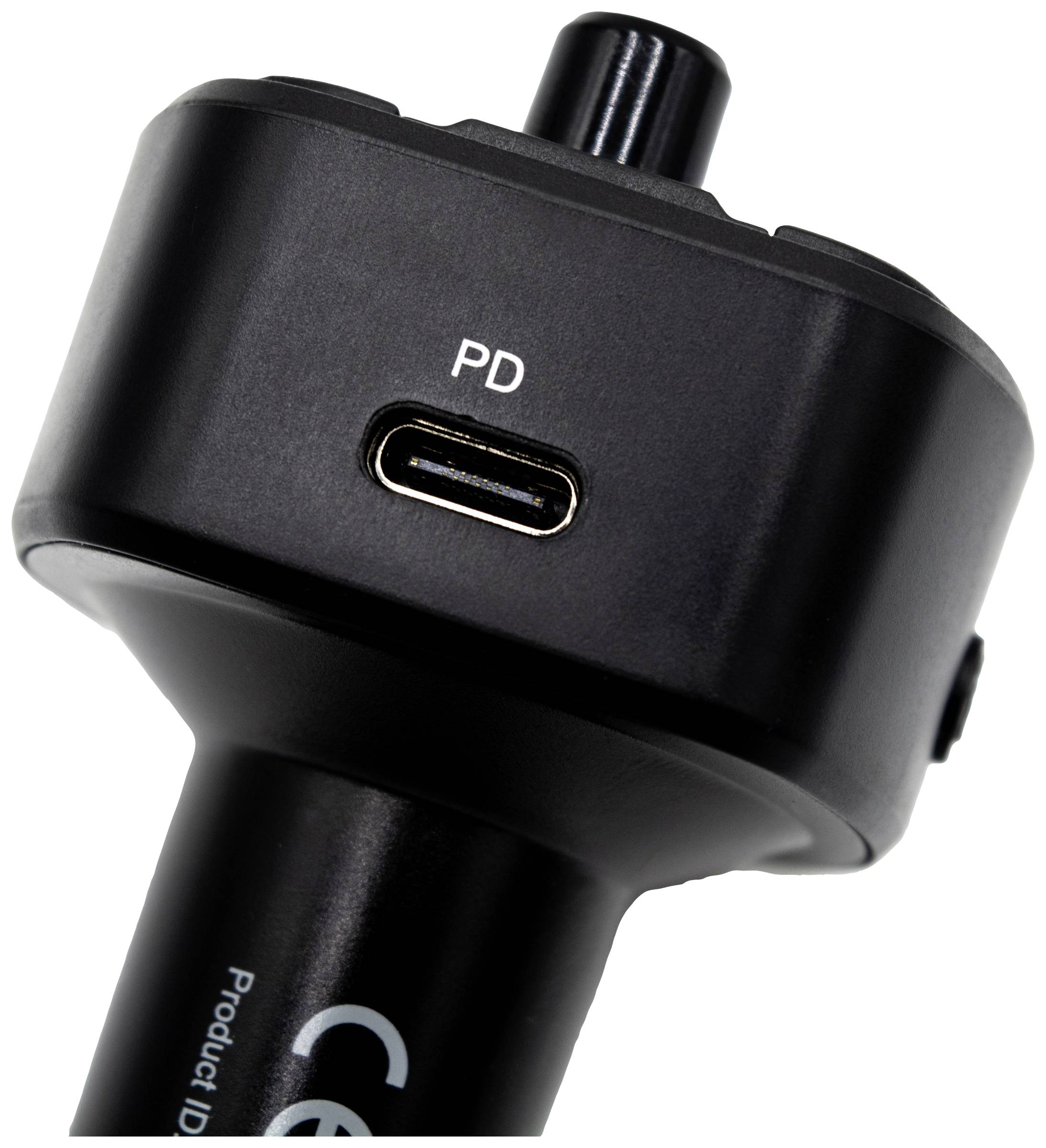 Technaxx FMT1600BT FM Transmitter inkl. Freisprechfunktion, mit Ladefunktion für iPhone