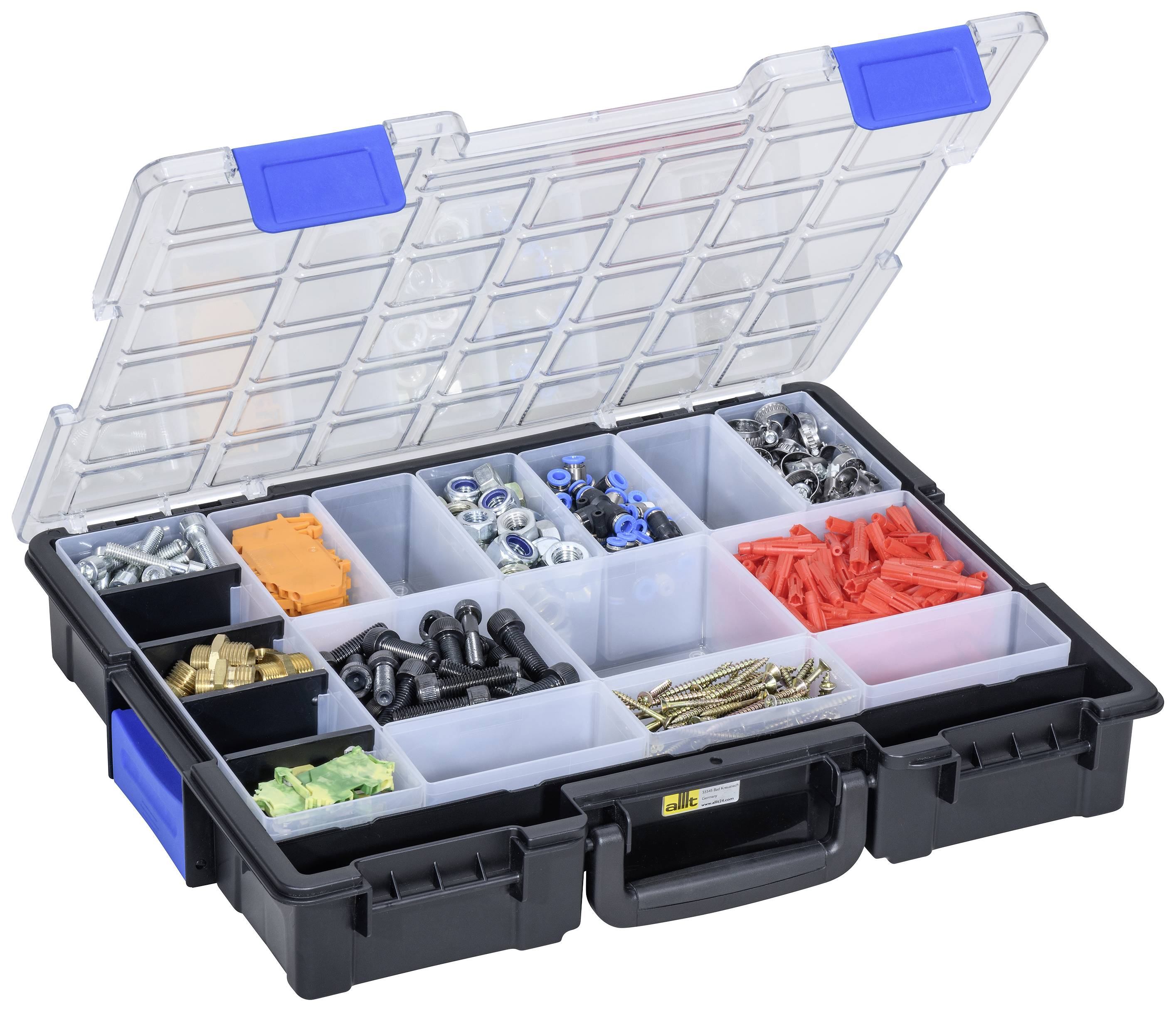 Allit EuroPlus Pro K44.76/19 Sortimentskoffer (L x B x H) 440 x 355 x 76mm Anzahl Fächer: 17 Inhalt 1St.