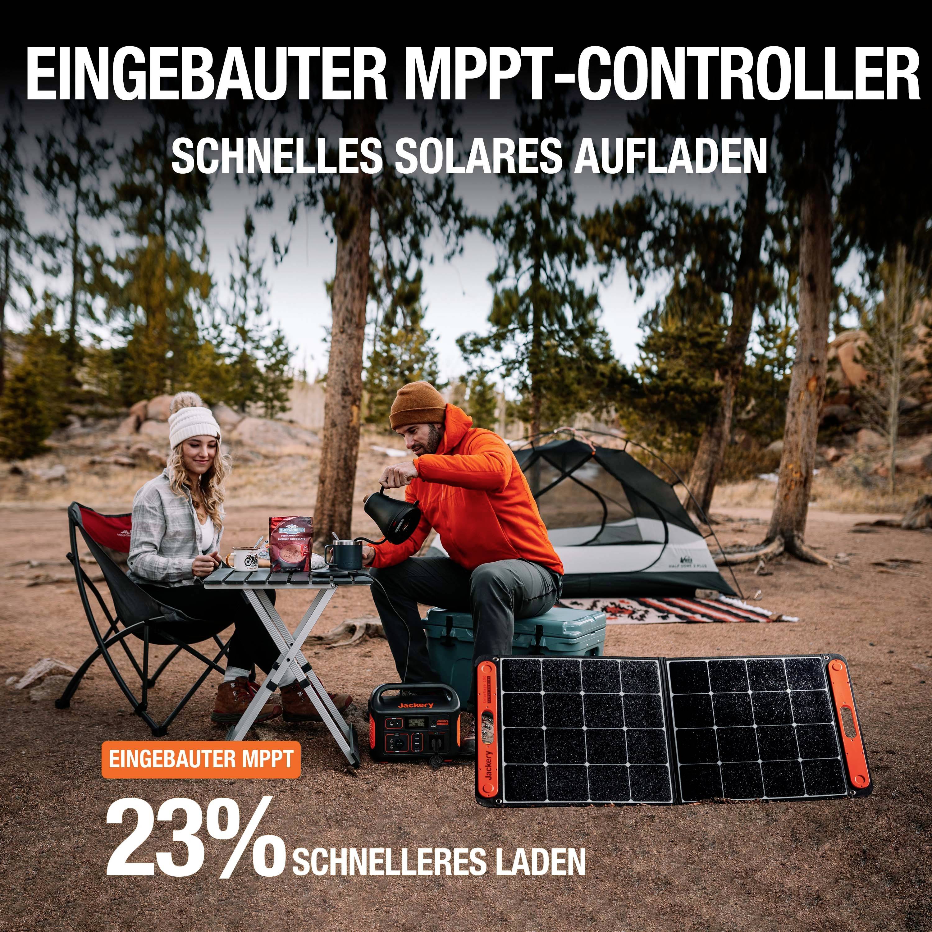 Jackery Explorer 500 Powerstation Li-Ion Schwarz, Orange mit Laderegler