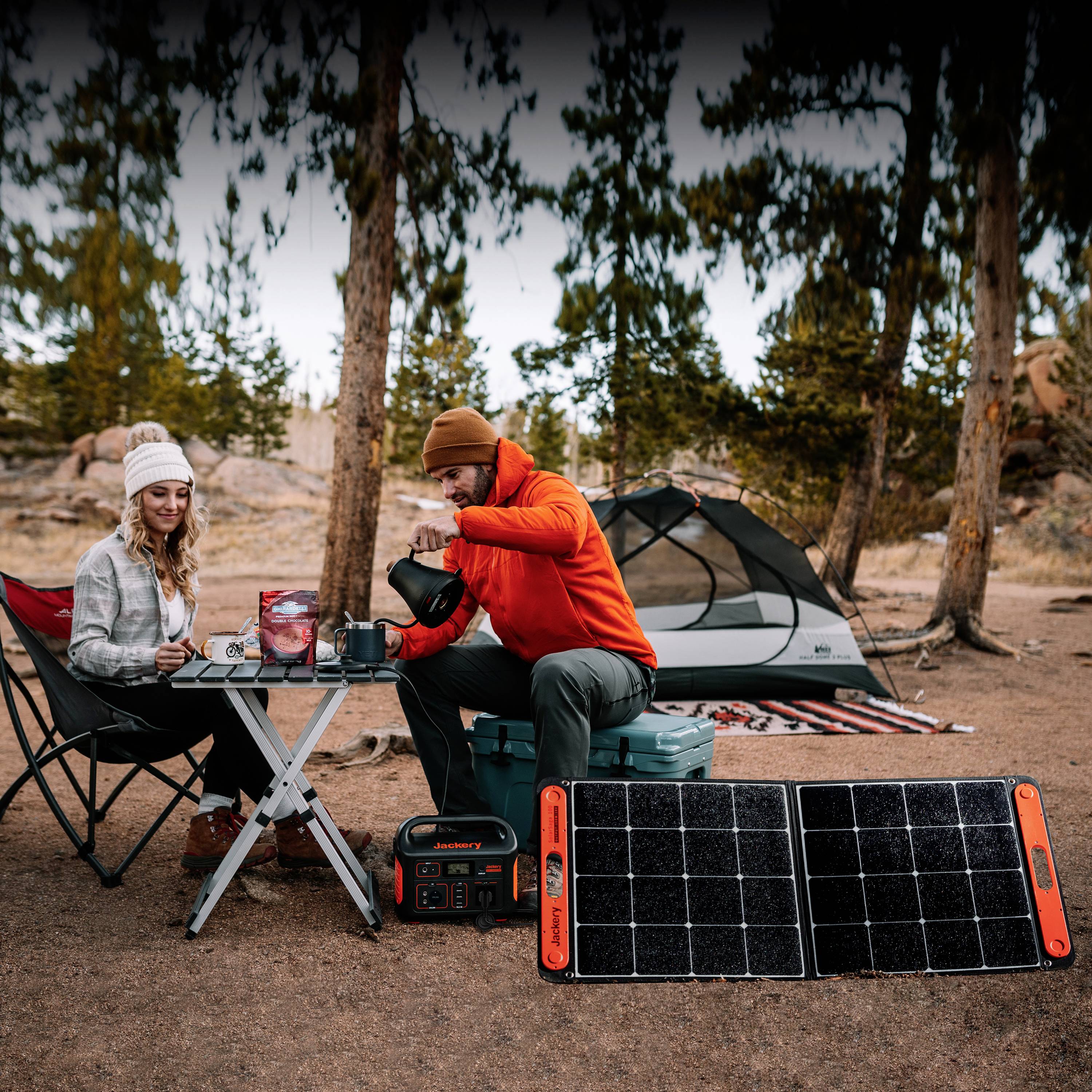 Jackery Explorer 500 Powerstation Li-Ion Schwarz, Orange mit Laderegler