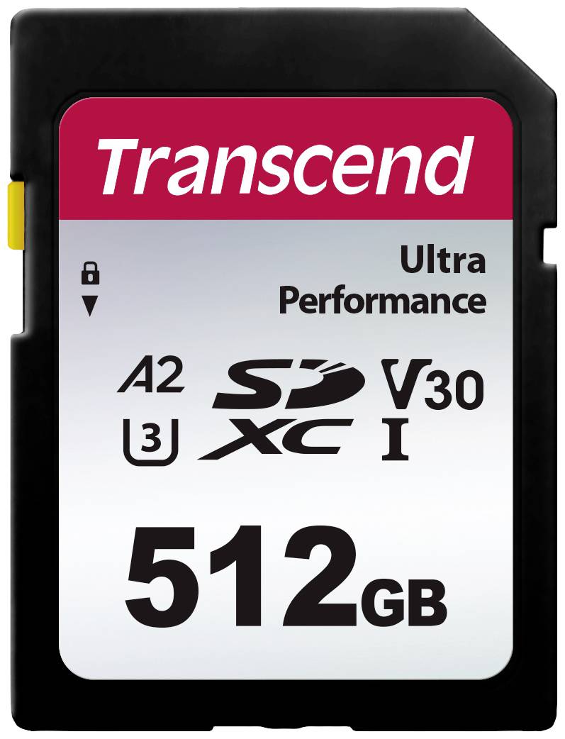 Transcend TS64GSDC340S SDXC-Karte 512GB A1 Application Performance Class, A2 Application Performance Class, v30 Video Speed Class