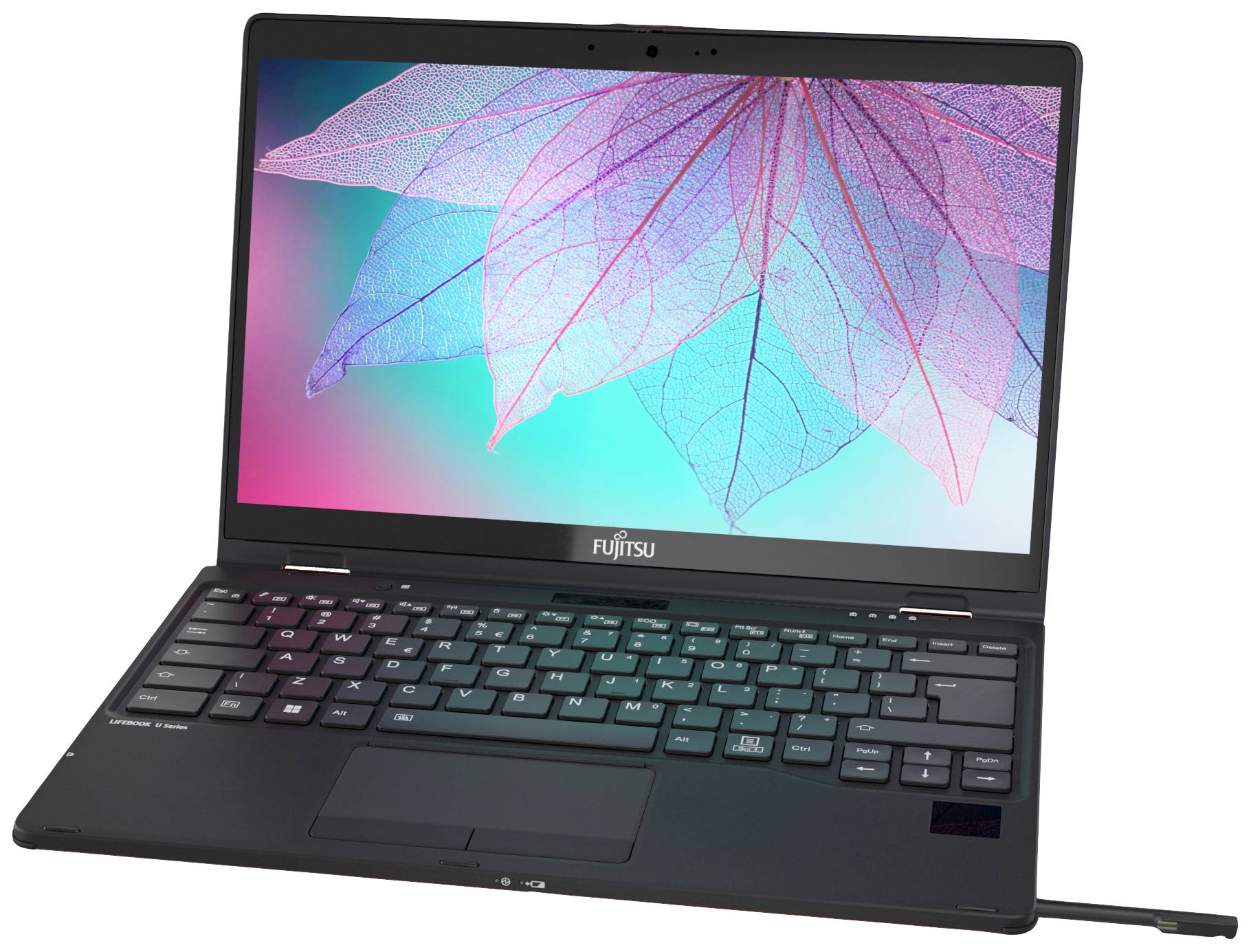 Fujitsu 2-in-1 Notebook / Tablet 33.8 cm (13.3 Zoll) Full HD Intel® Core™ i5 i5-1235U 16 GB RAM Deutsch, QWERTZ Rot VFY:U9X12M15AMDE