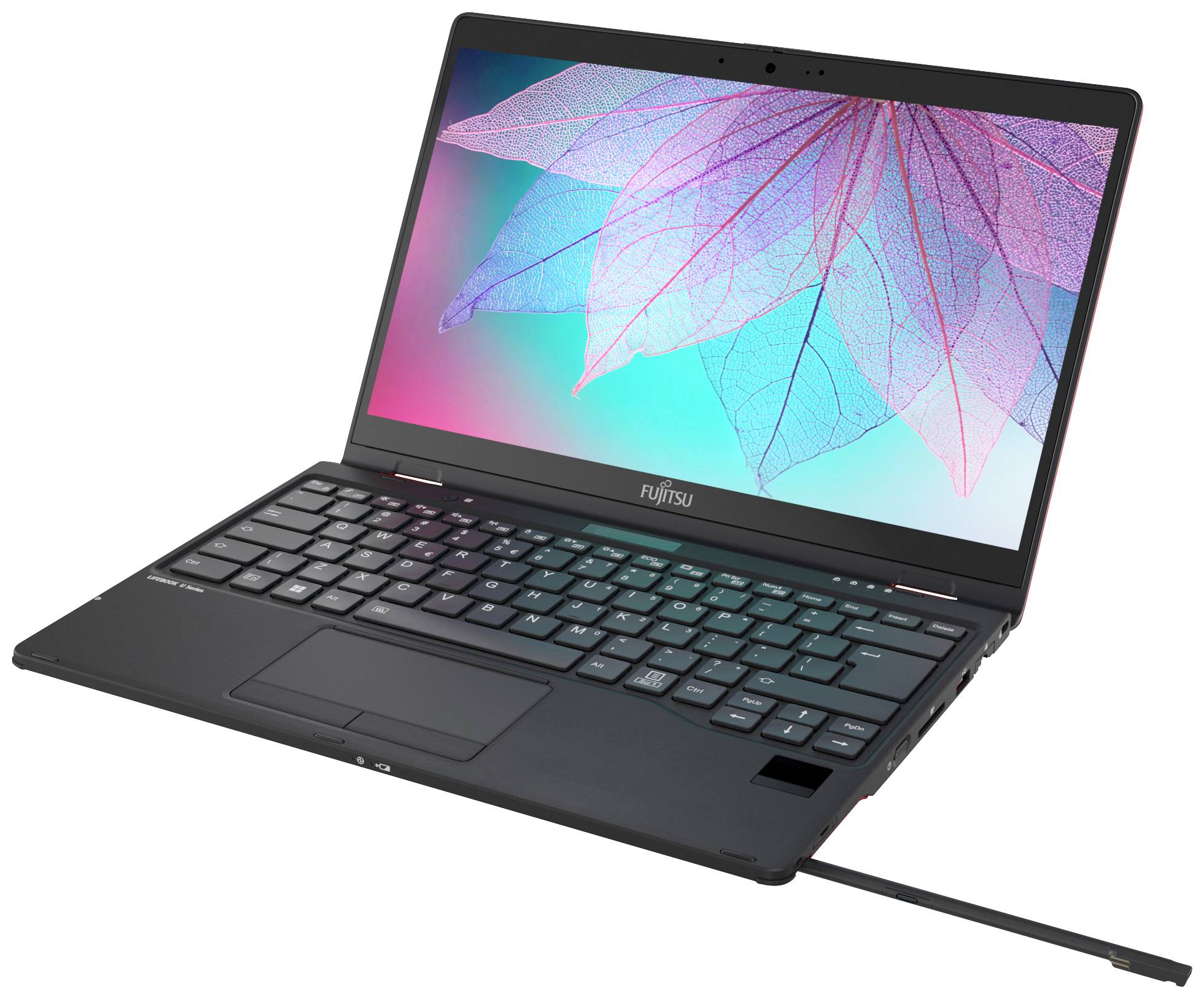 Fujitsu 2-in-1 Notebook / Tablet 33.8 cm (13.3 Zoll) Full HD Intel® Core™ i5 i5-1235U 16 GB RAM Deutsch, QWERTZ Rot VFY:U9X12M15AMDE