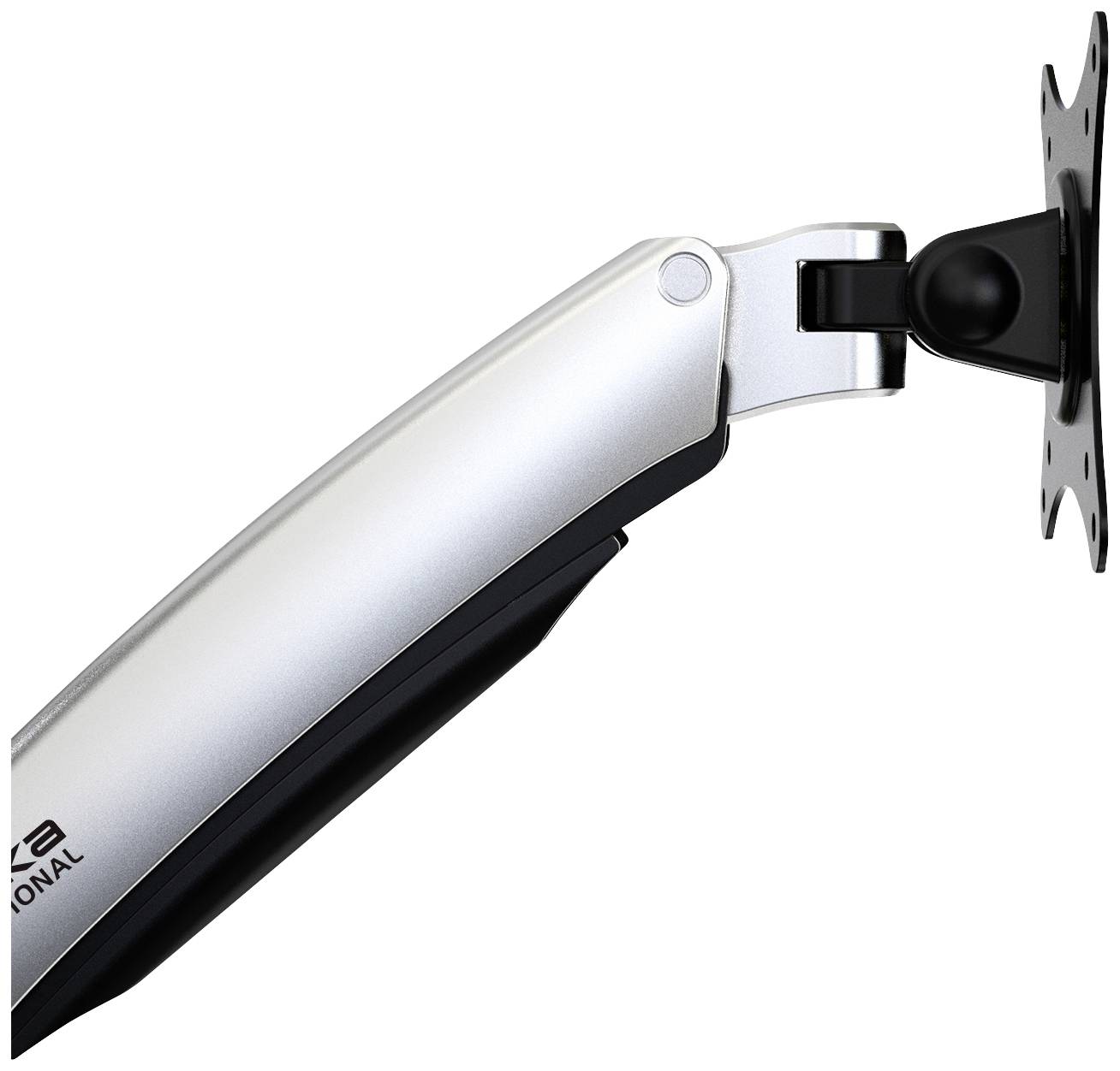 SpeaKa Professional SP-MM-730 1fach Monitor-Wandhalterung 43,2cm (17") - 68,6cm (27") Schwarz/Silber Höhenverstellbar