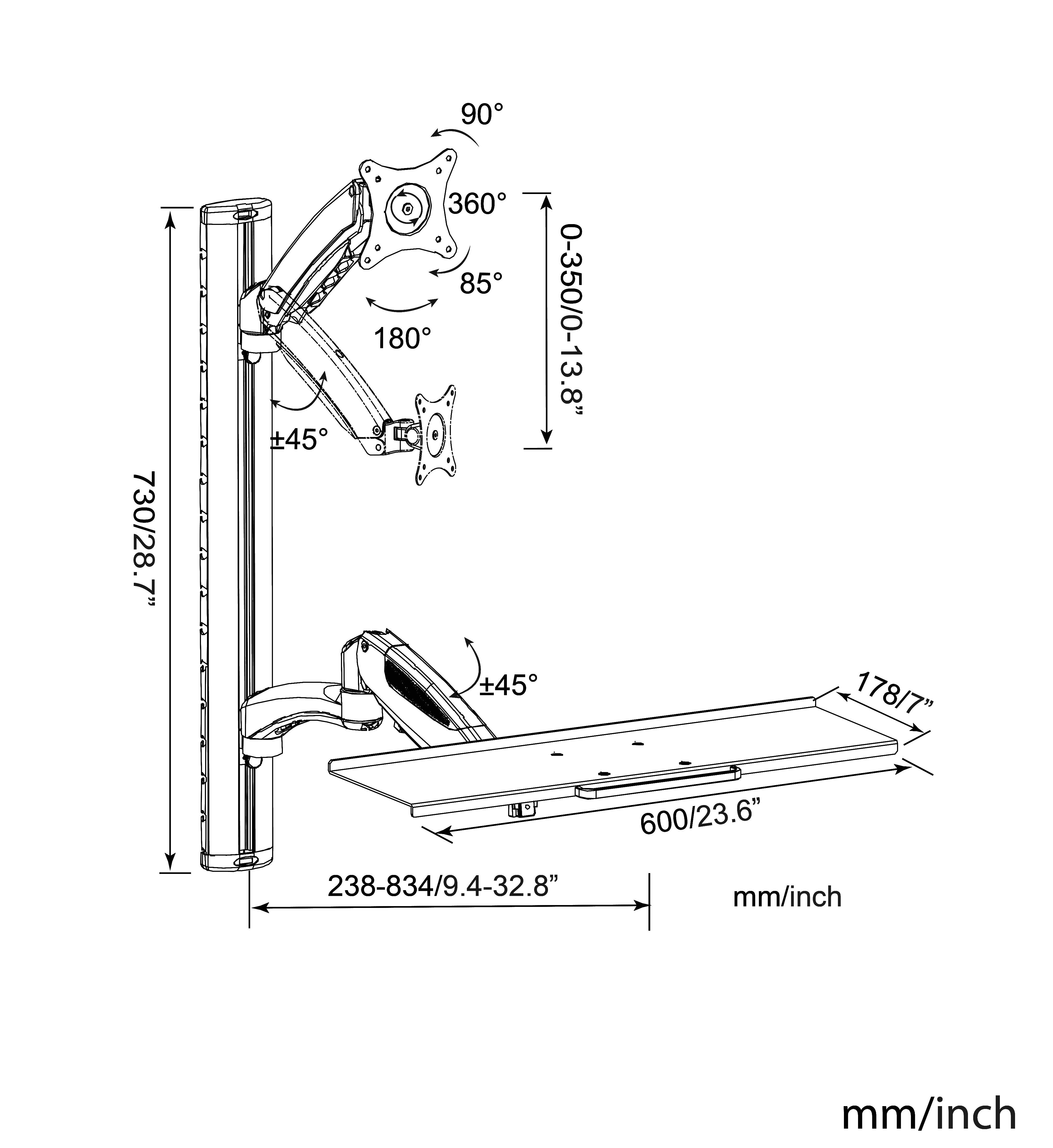 Fünf Bohrer werden in aufsteigender Größe gezeigt, gekennzeichnet mit Durchmessern: 10 mm, 8 mm, 6 mm und 5 mm. Die Längen betragen jeweils 160 mm und 110 mm.