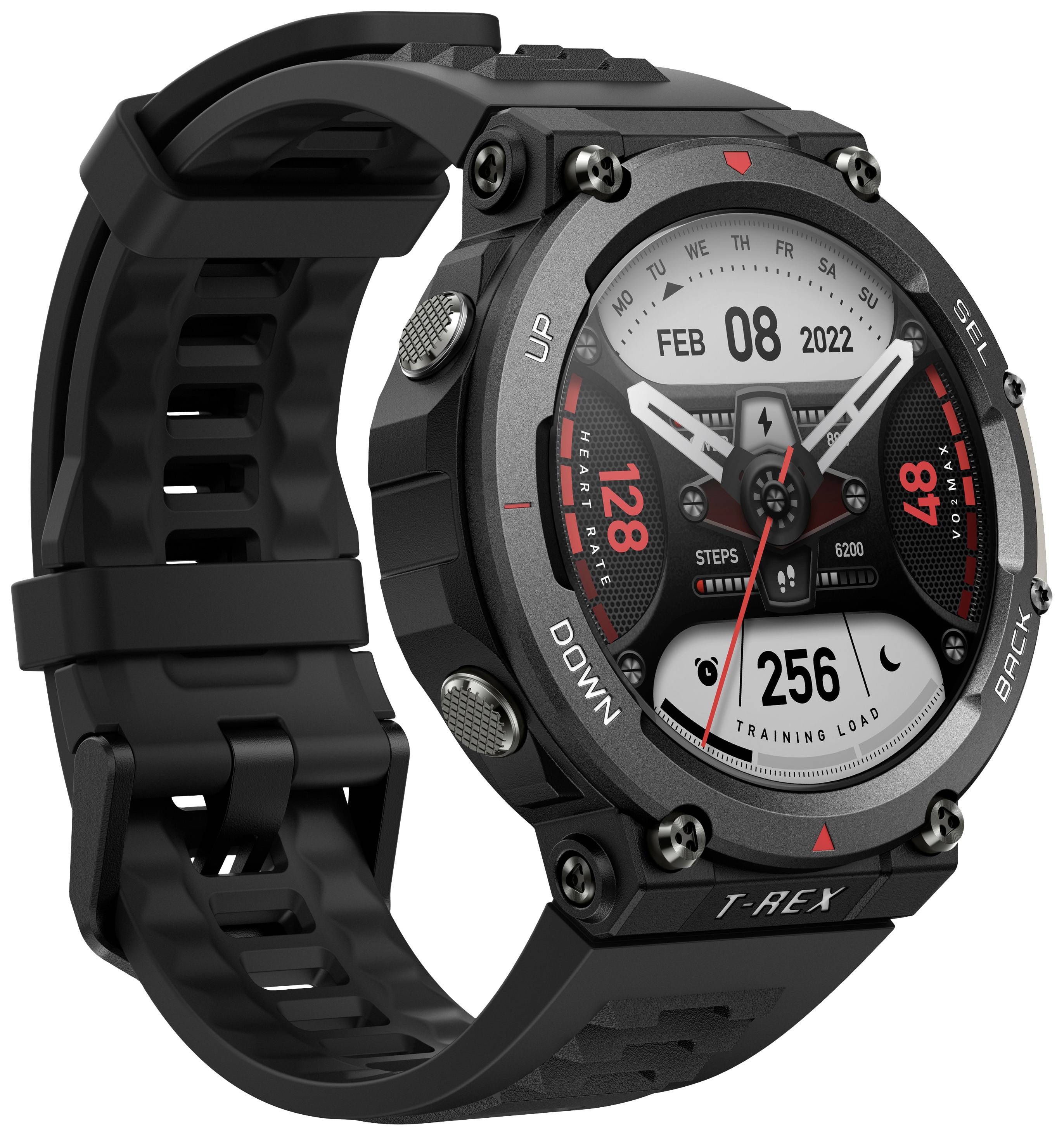 Amazfit T-Rex 2 Smartwatch 47 mm Schwarz