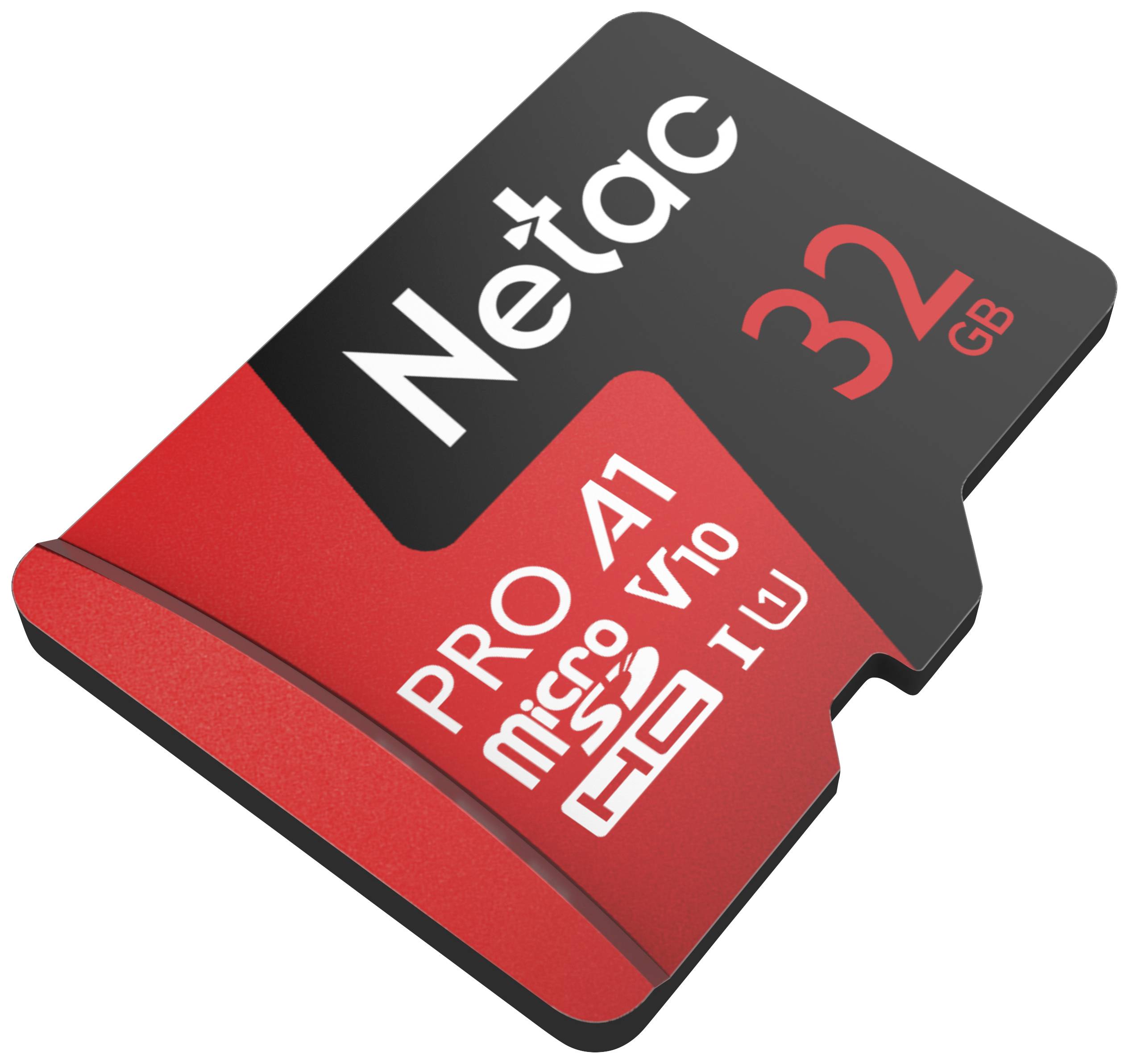 Netac Technology NT02P500PRO-032G-R microSDHC-Karte 32GB A1 Application Performance Class Für 24/7-Videoüberwachungskameras