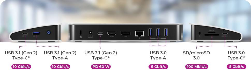 ICY BOX USB-C® Dockingstation IB-DK2408-C