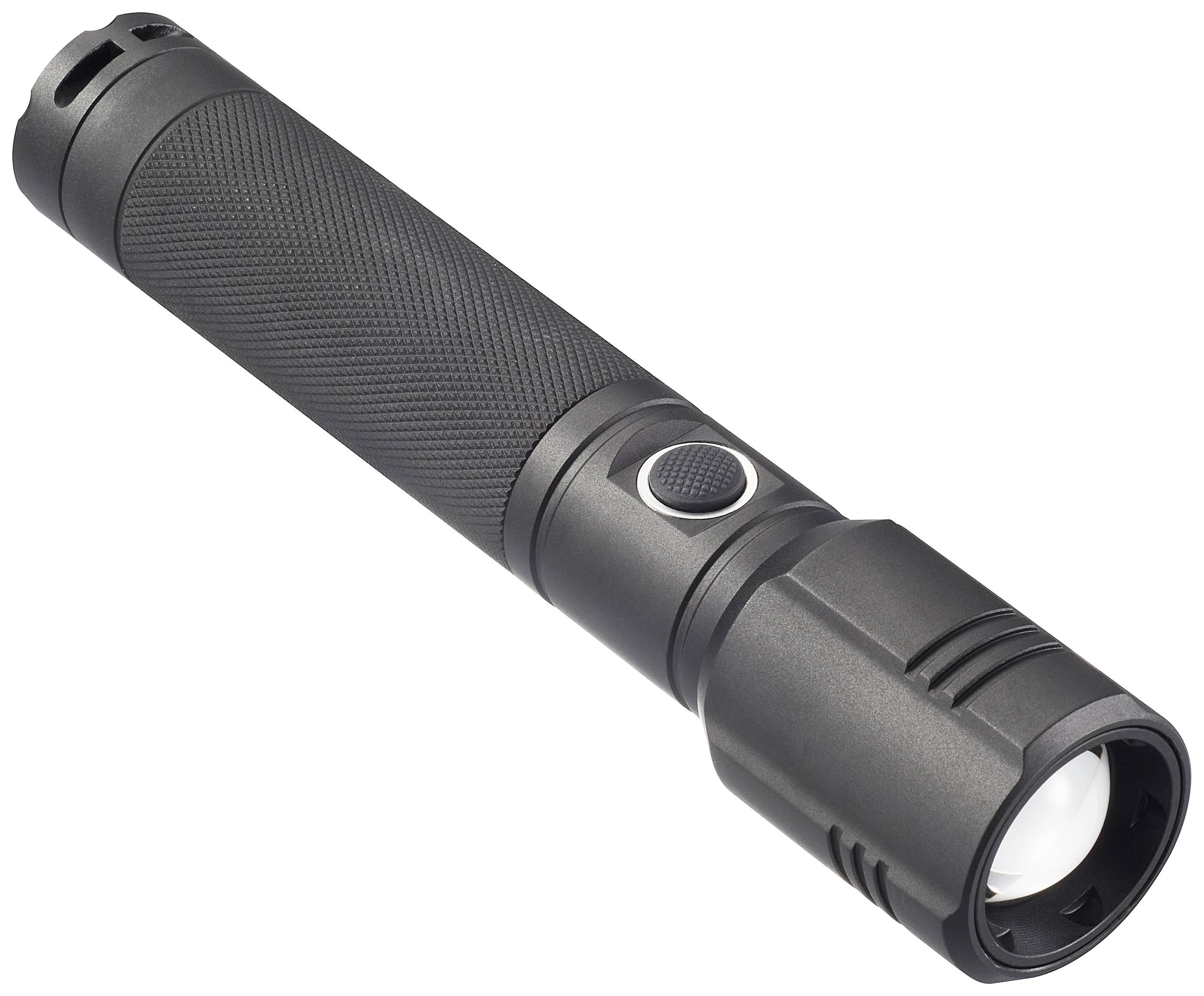 TOOLCRAFT SMD LED Taschenlampe verstellbar, mit USB-Schnittstelle, mit Stroboskopmodus akkubetrieben 1000lm 35h 194g